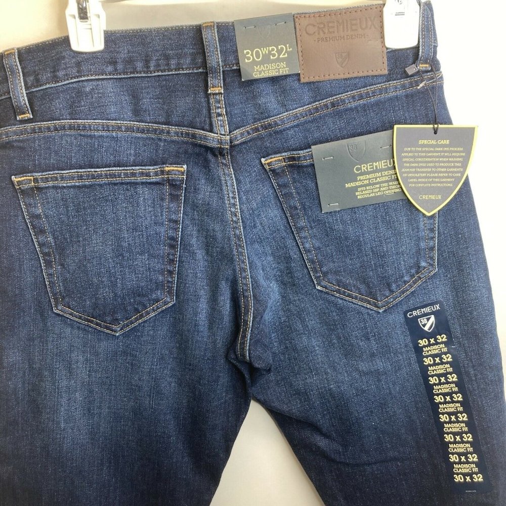 Cremieux Jeans Mens Comfort Stretch Medium Wash 30